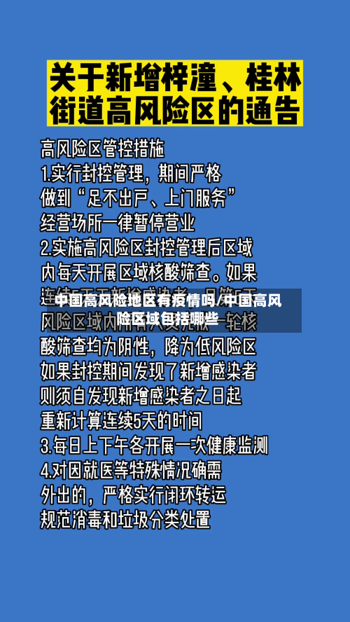 中国高风险地区有疫情吗/中国高风险区域包括哪些-第2张图片